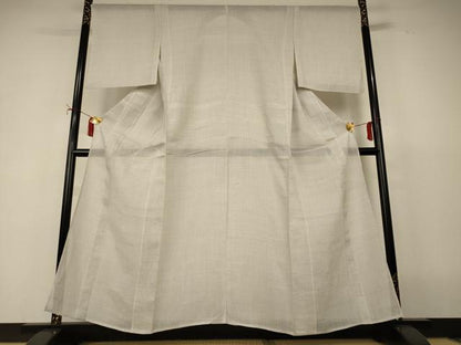 平和屋着物＊夏物　上布　十字絣　麻　逸品　AABJ2483jd