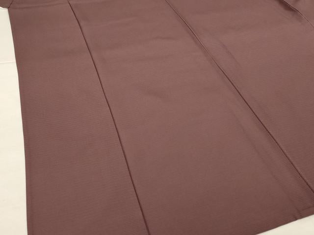 平和屋着物＊夏物　色無地　絽　濃色　正絹　逸品　AABJ2487jd