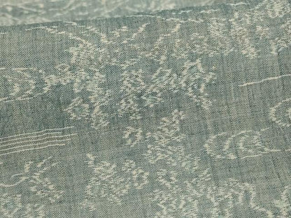 平和屋着物＊夏物　小千谷ちぢみ　風景文　麻　逸品　AABJ2492jd