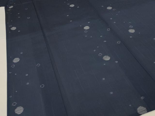 平和屋着物＊夏物　本場大島紬　夏大島　丸文　正絹　逸品　AABJ2495jd