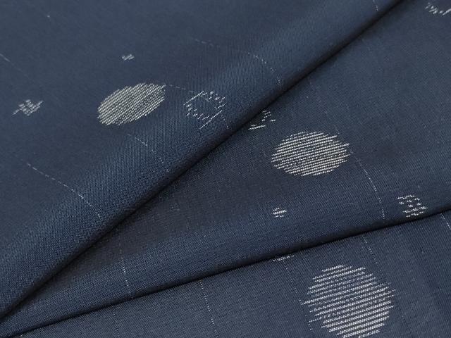 平和屋着物＊夏物　本場大島紬　夏大島　丸文　正絹　逸品　AABJ2495jd