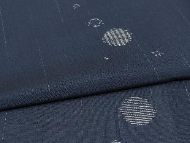 平和屋着物＊夏物　本場大島紬　夏大島　丸文　正絹　逸品　AABJ2495jd