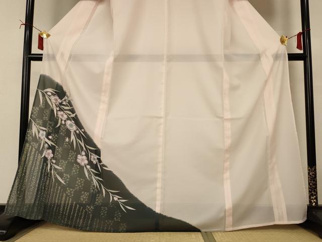 平和屋着物＊夏物　訪問着　絽　辻が花　洗える着物　AABJ2499jd