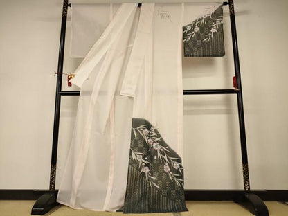平和屋着物＊夏物　訪問着　絽　辻が花　洗える着物　AABJ2499jd