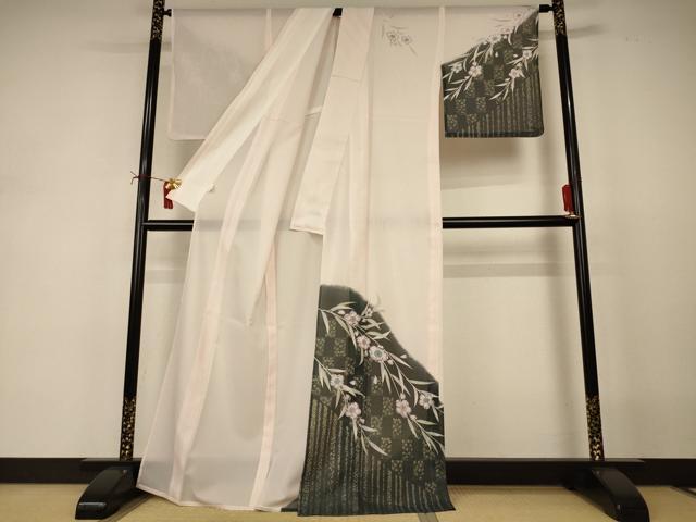 平和屋着物＊夏物　訪問着　絽　辻が花　洗える着物　AABJ2499jd