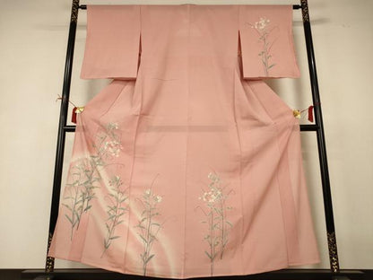平和屋着物＊夏物　訪問着　絽　草花文　暈し染め　正絹　逸品　未使用　AABJ2500jd