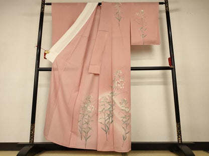 平和屋着物＊夏物　訪問着　絽　草花文　暈し染め　正絹　逸品　未使用　AABJ2500jd