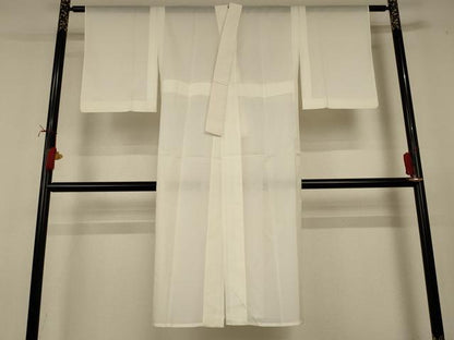 平和屋着物＊夏物　長襦袢　絽　鳥の子色　洗える着物　AABJ2502jd