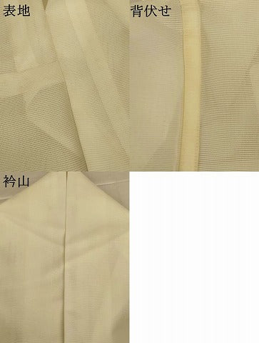 平和屋着物＊夏物　訪問着　絽　草花文　金彩　洗える着物　AABJ2503jd