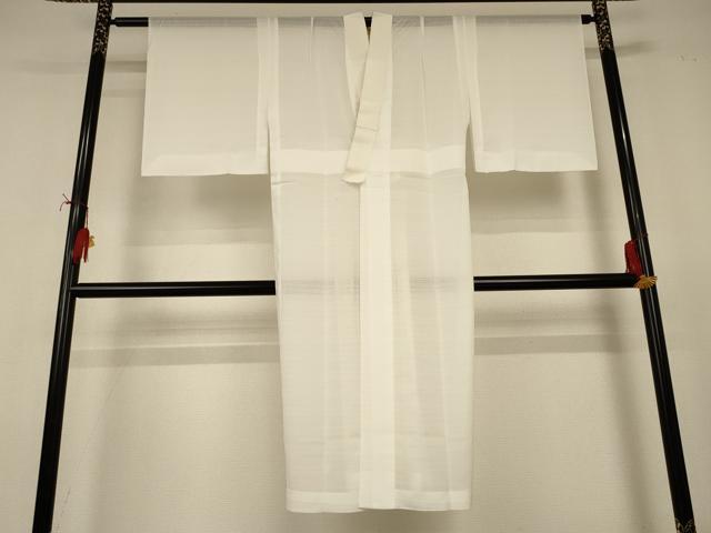平和屋着物＊夏物　長襦袢　変わり絽　白色　洗える着物　AABJ2505jd