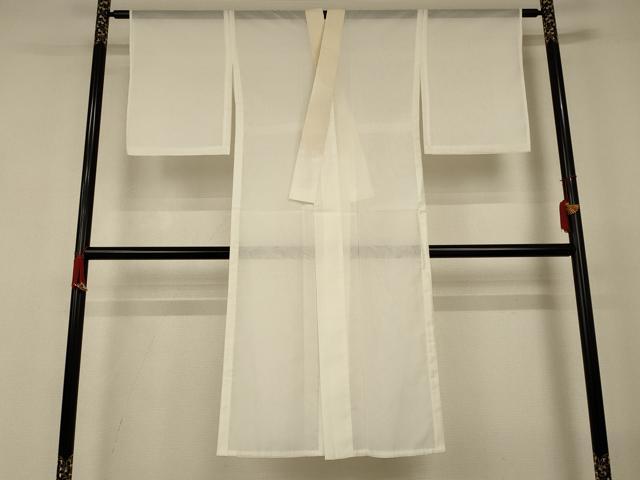 平和屋着物＊夏物　長襦袢　絽　白色　洗える着物　AABJ2507jd