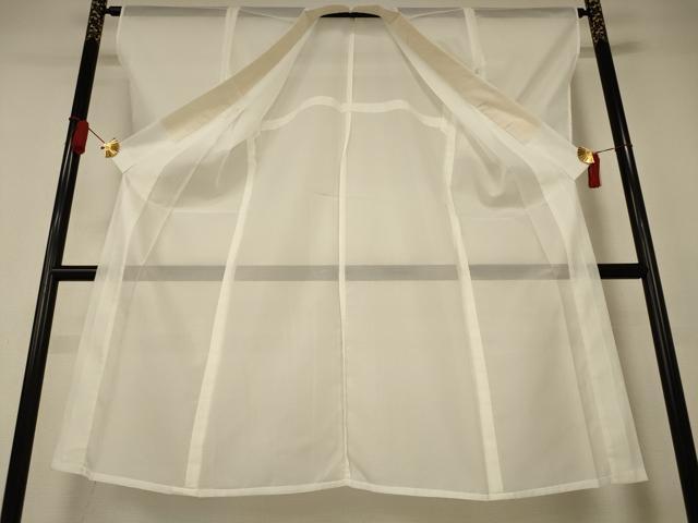 平和屋着物＊夏物　長襦袢　絽　白色　洗える着物　AABJ2507jd