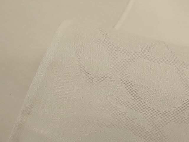 平和屋着物＊夏物　長襦袢　流水籬紋紗　白色　洗える着物　AABJ2508jd