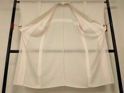 平和屋着物＊夏物　長襦袢　変わり絽　肌色　正絹　逸品　AABJ2509jd