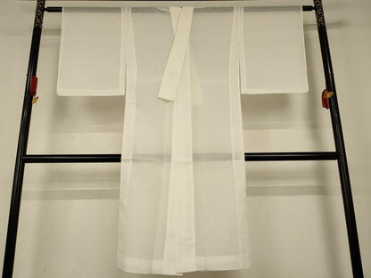 平和屋着物＊夏物　長襦袢　絽　白色　洗える着物　AABJ2513jd