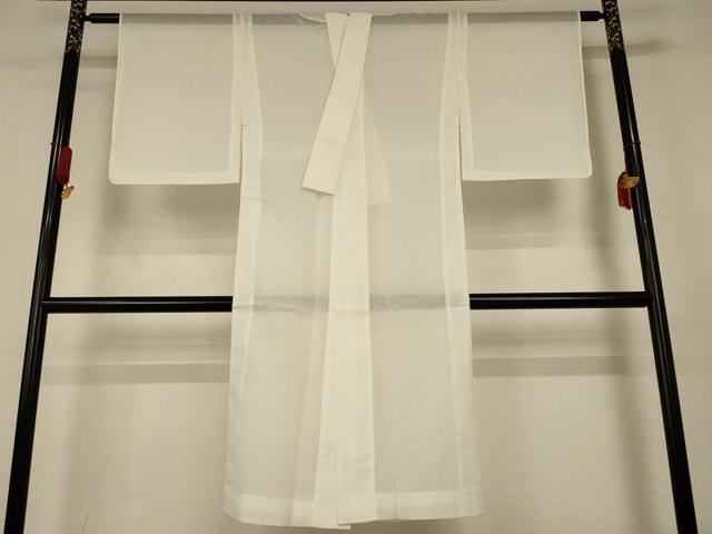 平和屋着物＊夏物　長襦袢　絽　白色　洗える着物　AABJ2513jd
