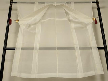 平和屋着物＊夏物　長襦袢　絽　白色　洗える着物　AABJ2513jd