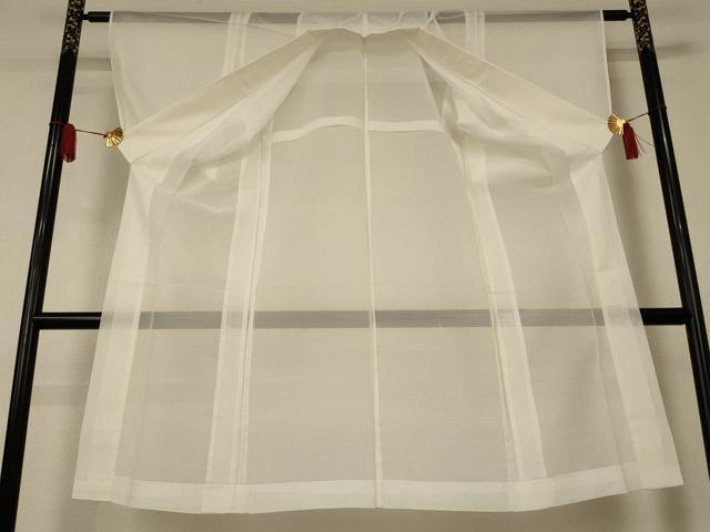 平和屋着物＊夏物　長襦袢　絽　白色　洗える着物　AABJ2513jd