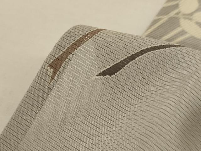 平和屋着物＊夏物　訪問着　絽　草花文　銀彩　正絹　逸品　AABJ2515jd