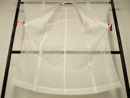 平和屋着物＊夏物　長襦袢　絽　生成り色　洗える着物　AABJ2516jd