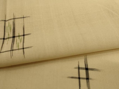 平和屋着物＊夏物　紗紬　絣文　正絹　逸品　AABJ2517jd