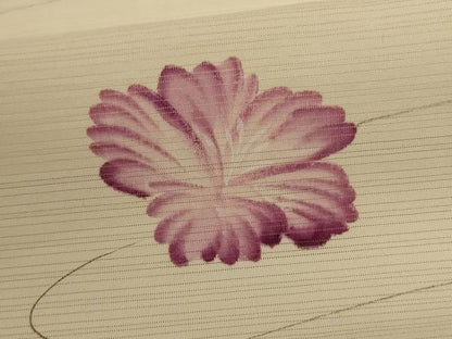 平和屋着物＊夏物　小紋　絽　舞花文　三越扱い　正絹　逸品　AABJ2525jd