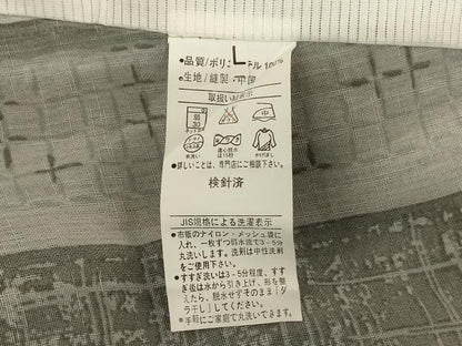 平和屋着物＊夏物　小紋　紗　雪輪間道　洗える着物　未使用　AABJ2530jd