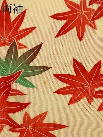 平和屋着物＊夏物　振袖　絽　楓文　正絹　逸品　AABJ2535jd