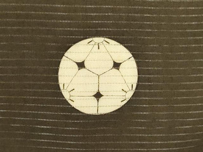 平和屋着物＊夏物　アンティーク　大正ロマン　黒留袖　絽　刺繍　草花文　暈し染め　正絹　逸品　AABJ2544jd