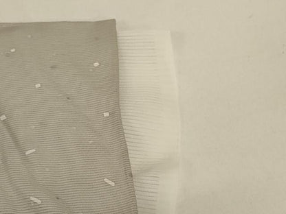 平和屋着物＊夏物　小紋　絽　箔散らし文様　銀彩　正絹　逸品　AABJ2547jd
