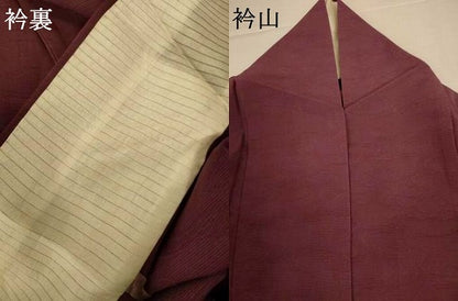 平和屋着物＊夏物　色無地　絽　流水紋紗　濃色　正絹　逸品　AABJ2555jd