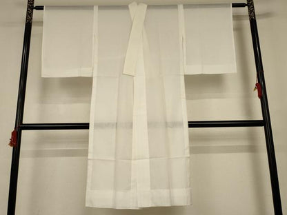 平和屋着物＊夏物　長襦袢　絽　白色　洗える着物　AABJ2557jd