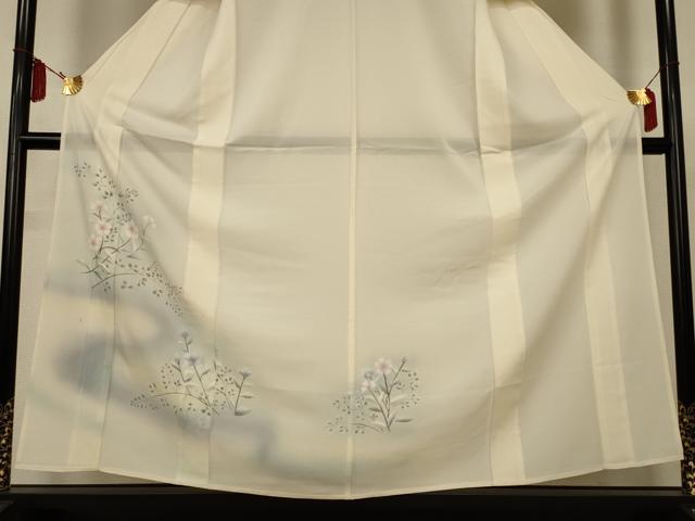 平和屋着物＊夏物　訪問着　絽　流水草花文　暈し染め　正絹　逸品　AABJ2559jd