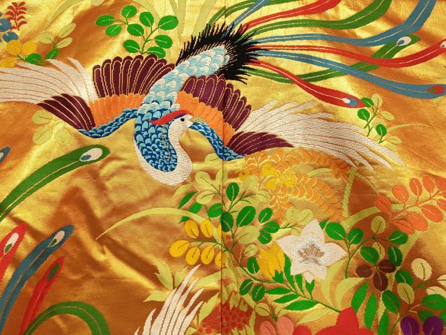 平和屋本店●色打掛　和装　婚礼　結婚式　花嫁　神社挙式　唐織　鳳凰草花文　金銀糸　逸品　AABJ2618fw