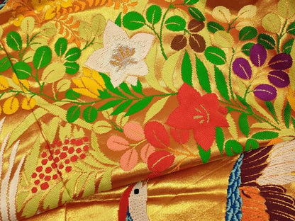 平和屋本店●色打掛　和装　婚礼　結婚式　花嫁　神社挙式　唐織　鳳凰草花文　金銀糸　逸品　AABJ2618fw