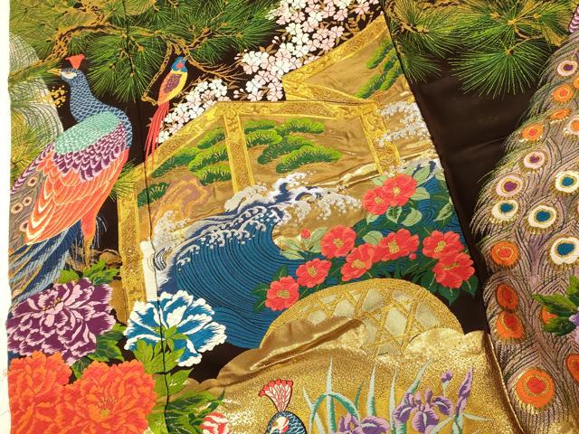 平和屋本店●色打掛　和装　婚礼　結婚式　花嫁　神社挙式　唐織　孔雀屏風松文　金銀糸　逸品　AABJ2652fw