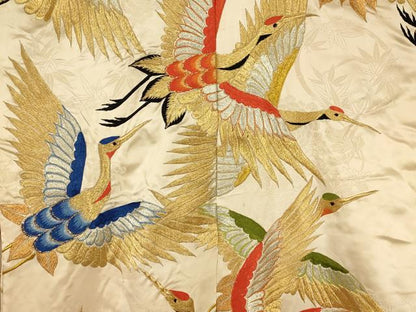 平和屋本店●色打掛　和装　結婚式　婚礼　花嫁　神社挙式　総刺繍　暈し染め　飛鶴文　金銀糸　逸品　AABJ2667fw