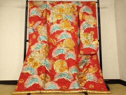 平和屋本店●色打掛　婚礼　和装　花嫁　結婚式　神社挙式　金銀糸　松竹梅雪輪文　逸品　AABJ2668fw