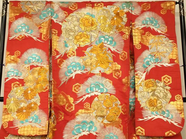 平和屋本店●色打掛　婚礼　和装　花嫁　結婚式　神社挙式　金銀糸　松竹梅雪輪文　逸品　AABJ2668fw