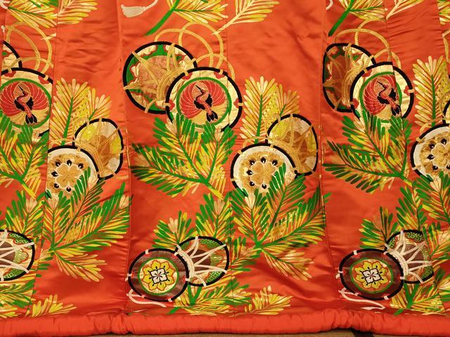 平和屋本店●色打掛　和装　婚礼　結婚式　花嫁　神社挙式　唐織　花鳥花鼓文　金糸　逸品　AABJ2673fw