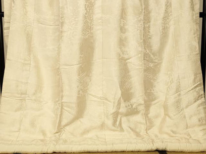 平和屋本店●白打掛　白無垢　和装　婚礼　結婚式　花嫁　神社挙式　唐織　御所車草花文　逸品　AABJ2684fw