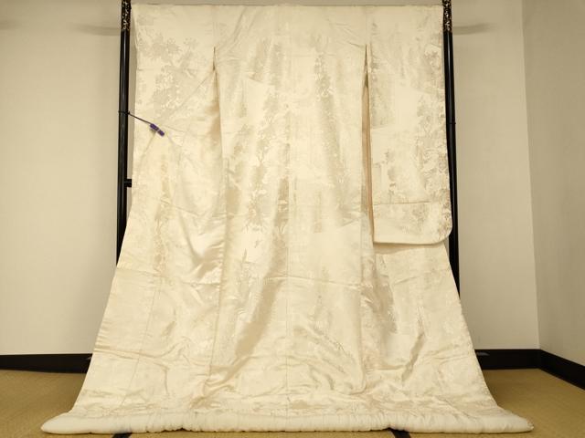 平和屋本店●白打掛　白無垢　和装　婚礼　結婚式　花嫁　神社挙式　唐織　鳳凰更紗花屏風文　逸品　AABJ2694fw
