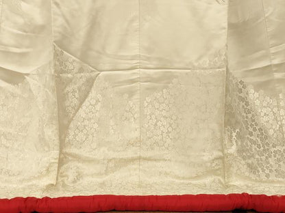 平和屋本店●白打掛　白無垢　和装　婚礼　結婚式　花嫁　神社挙式　唐織　飛鶴舞花文　逸品　AABJ2705fw