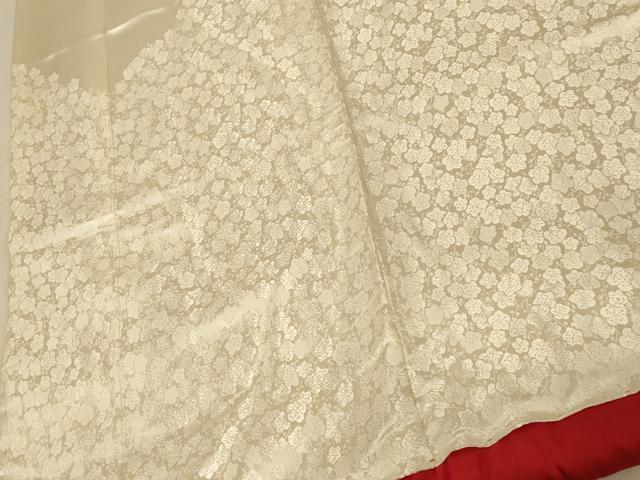 平和屋本店●白打掛　白無垢　和装　婚礼　結婚式　花嫁　神社挙式　唐織　飛鶴舞花文　逸品　AABJ2705fw