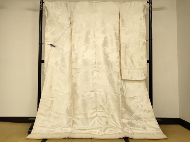 平和屋本店●白打掛　白無垢　和装　婚礼　結婚式　花嫁　神社挙式　唐織　枝花文　逸品　AABJ2712fw