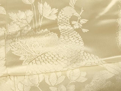 平和屋本店●白打掛　白無垢　和装　婚礼　結婚式　花嫁　神社挙式　唐織　孔雀草花文　逸品　AABJ2739fw