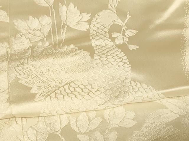 平和屋本店●白打掛　白無垢　和装　婚礼　結婚式　花嫁　神社挙式　唐織　孔雀草花文　逸品　AABJ2739fw
