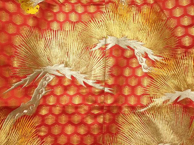 平和屋本店●色打掛　和装　婚礼　結婚式　花嫁　神社挙式　総刺繍　花鼓松文　金銀糸　逸品　AABJ2745fw