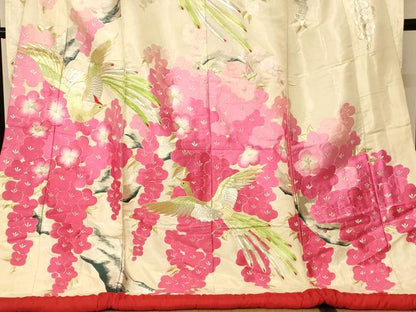 平和屋本店●色打掛　和装　婚礼　結婚式　花嫁　神社挙式　総刺繍　鳳凰枝花文　金銀糸　銀通し地　逸品　AABJ2748fw