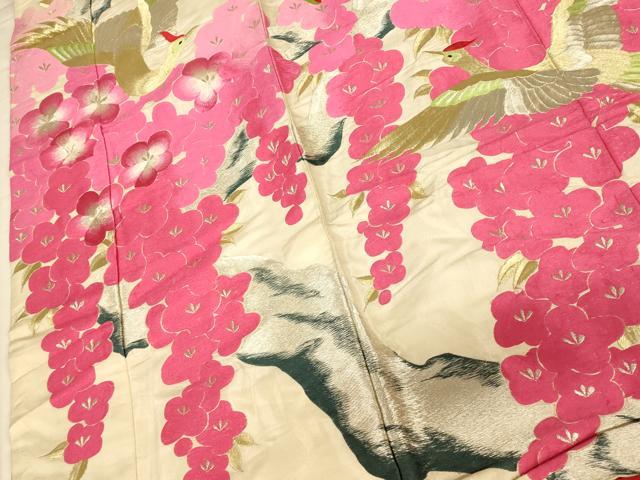 平和屋本店●色打掛　和装　婚礼　結婚式　花嫁　神社挙式　総刺繍　鳳凰枝花文　金銀糸　銀通し地　逸品　AABJ2748fw